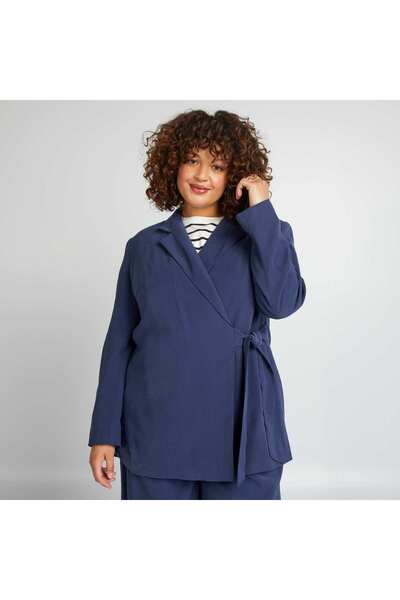 KIABI Belted tailored jacket BLUE