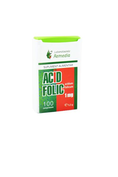 Laboratoarele Remedia Acid Folic 1 mg