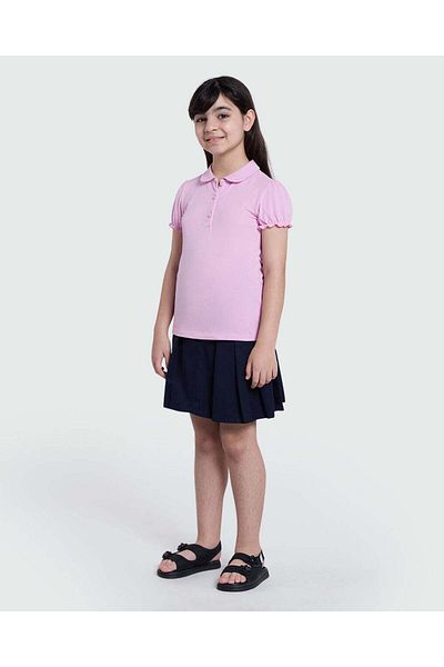 Ovs Girls’ Solid Polo In Pastel Lavender