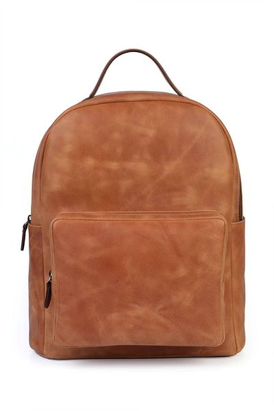 GENTE Genuine Leather Unisex Backpack Gn042040Dcr
