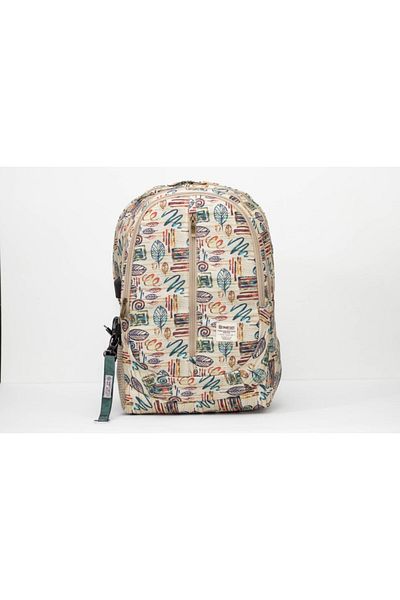 Smart Gate SG-9187 School Carrying Tree Leafs Backpack 6 Pockets With USB Port 15.6 Beige