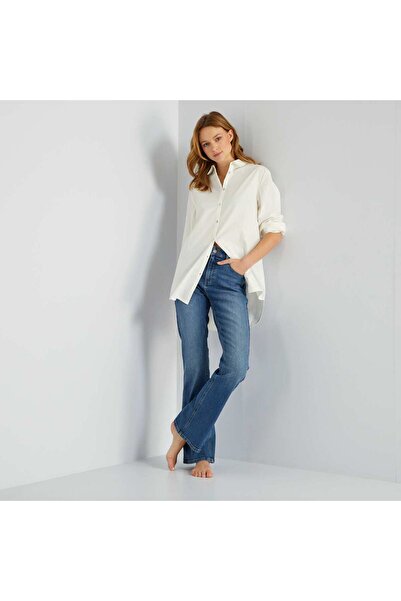 KIABI بنطال جينز واسع - L30 أزرق