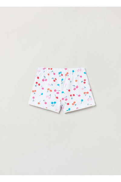 Ovs French Terry Shorts With Print And Pompoms