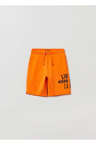 Ovs Kids Boy Short With Drawstring And Lettering Print