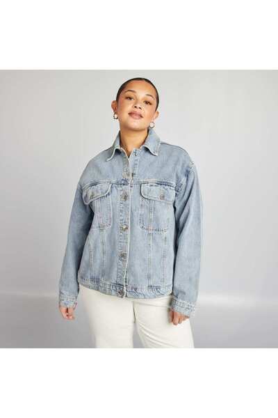 KIABI Long-sleeved denim jacket BLUE