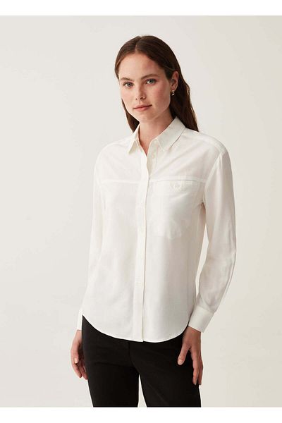 Ovs Shirt In Viscose With Pocket