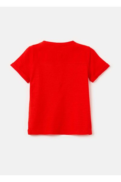 Ovs Textured Cotton T-Shirt With Pocket