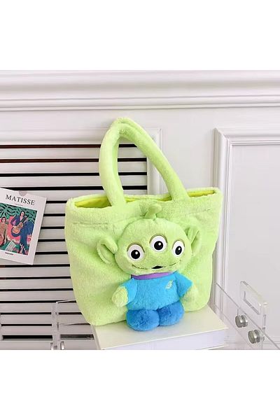 MOAWAVE Geantă pentru copii din Plus, dimensiuni 30x25cm, culoare Verde MOAWAVE™