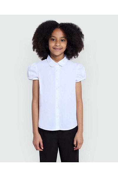 Ovs Girls’ Short Sleeve Shirt In Bright White