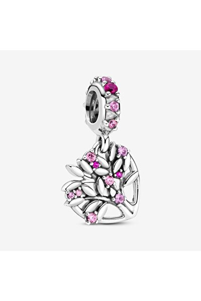 Pandora Family Tree Pendant Talisman Pink Zirconia - 925 Silver