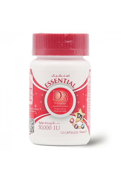 ESSENTİAL D3 50000 IU - 12 Capsules