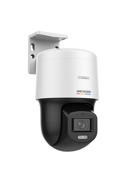 Hikvision ColorVu - cameră miniPT, IP, 2MP, lentilă 4.0mm, WAL 30m, Audio, PoE, IP66 - DS-2DE2C200SCG-E(F1)