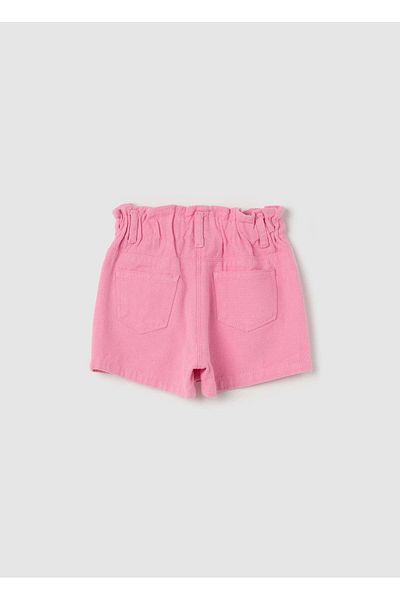 Ovs Paper Bag Shorts In Cotton And Lyocell