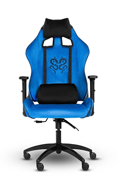 XMAX / Rio Balerion Terletmez Kadife Mavi Kumaş Gaming Oyuncu Koltuğu / 120 Kg Taşır