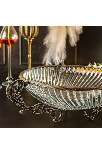 ROY KING Royking Antique Round Salad Bowl with Handles 30cm