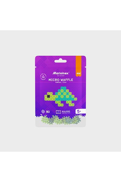 Marioinex Construction set, Turtle, 80 pieces, Micro Waffles,