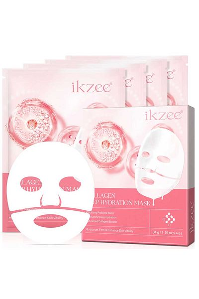 OEM Set of 4 Masks with BIO Collagen, Advanced Formula with Probiotics, Hydro-Gel Technology