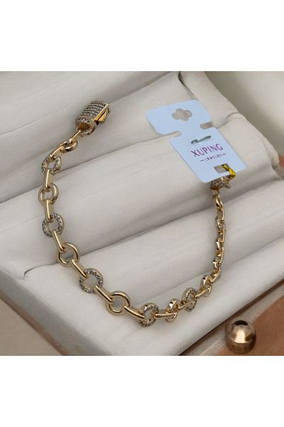 İNN JEWELLERY Xuping Bracelet Anti-Tarnish Antiallergic Gourmet Figured (2 Years Importor Warranty)