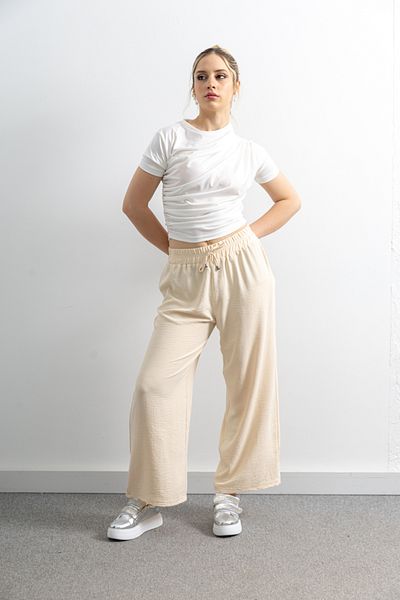 TUĞBA ERGÜL Ayrobin Linen Trousers