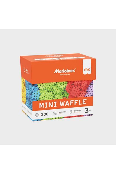 Marioinex Construction set, 300 pieces, Mini Waffles,