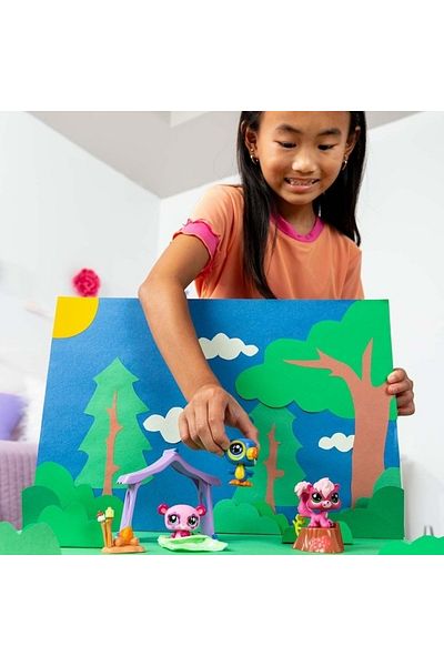 Littlest Pet Shop Set of 3 figurines Littlest Pets Shop - Camping