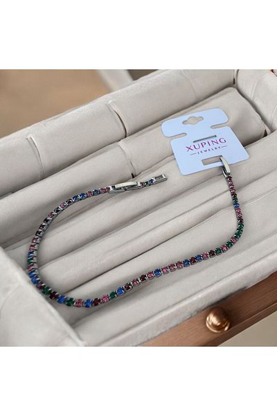 İNN JEWELLERY سوار Xuping غير قابل للتلطيخ ومضاد للحساسية مع أشكال متسلسلة (ضمان المستورد لمدة عامين)