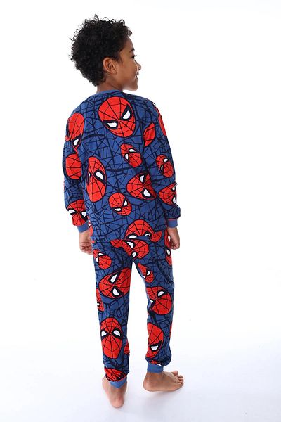 bunny hopp 100% Cotton Boys' Pajama Set |   Long Sleeve Cuffed Patterned Combed Cotton
