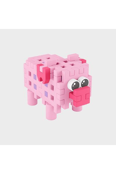 Marioinex Travel construction set, Piglet, 25 pieces, Micro Waffles,