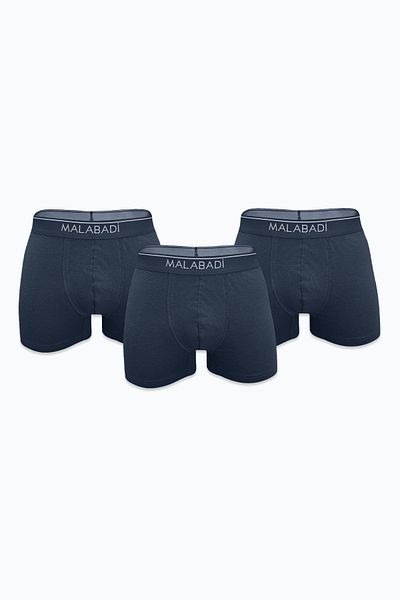 Malabadi Men's Smoked 3-Piece Premium Collection Modal Boxer 3m252
