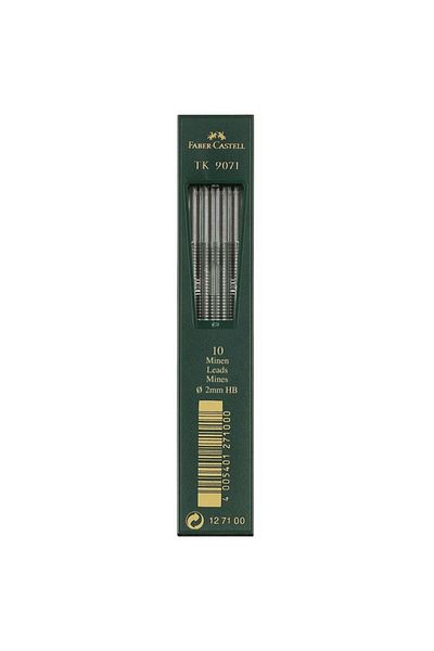 Faber Castell 10-Piece HB Lead Refill Set Black