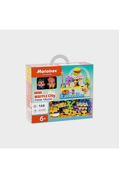 Marioinex Construction set, Food Trailer, 148 pieces, Mini Waffles,