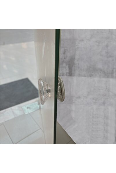 almital mobilya aksesuarları furniture accessories Akrilik Şeffaf Cam Kapı Için Tekli Çift Taraflı Çekme (Kulbu, Kolu, Çekmesi, Topuzu, Tokmağı)