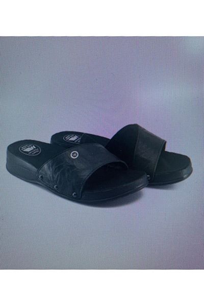 Wingmed Epiled Single Strap Khaki Leather Women's Orthopedic Slippers