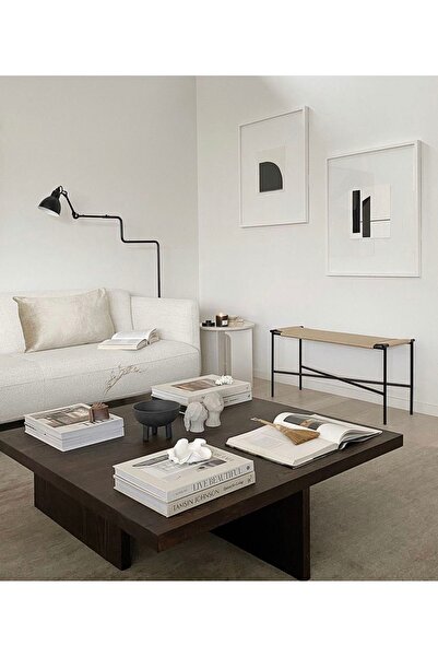 shardywood Hou Ahşap Kare Orta Sehpa Kahve Sehpası