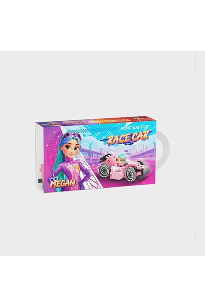 Marioinex Construction set, Cars, pink, 50 pieces, Mini Waffles,