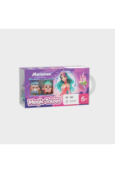 Marioinex Construction set, Enchanted Tower, 80 pieces, Mini Waffles Princesses,
