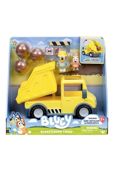 Fat Moose Bluey - Dump Truck playset, with 2 figures