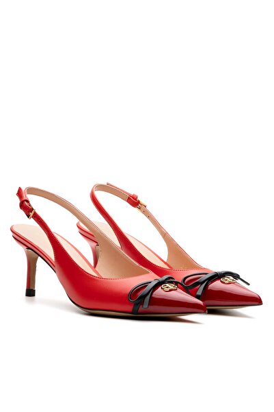 Sofia Baldi MARRO KIRMIZI HAKİKİ DERİ Kadın Stiletto & Abiye