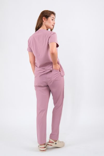 Schlange Top Size Lycra U Neck Bat Sleeve Nurse and Doctor Uniform Set Scrubs Hospital Uniform