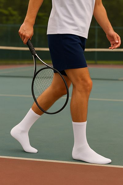 SADIK ÇORAPLARI Towel Men's Tennis Socks 12 Pairs White