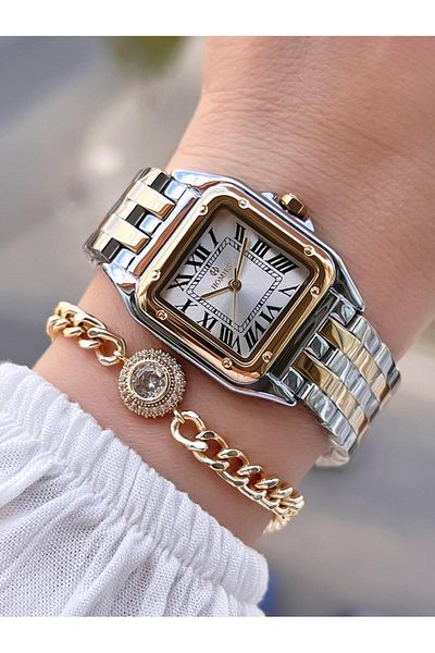 Homies Steel Cord 2 Years Warranty 30 Mt Water Resistant Women Wrist Watch+Bracelet Hm.B0146S2