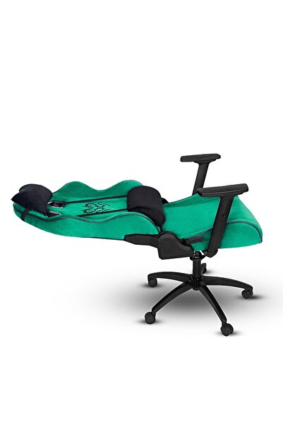 XMAX / Rio Balerion Terletmez Kadife Kumaş Yeşil Gaming Oyuncu Koltuğu / 120 Kg Taşır