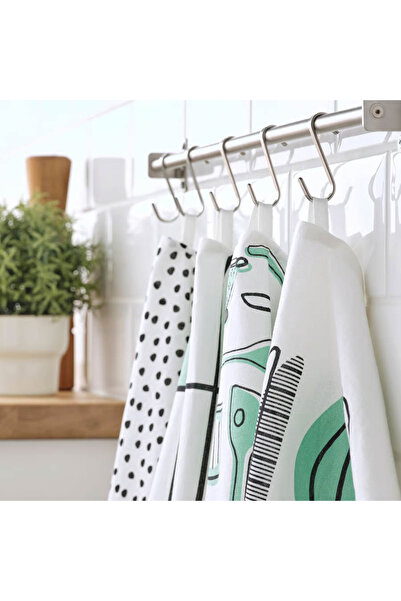 co arma Tea towel, patterned/orange, 45x60 cm, 4 pieces