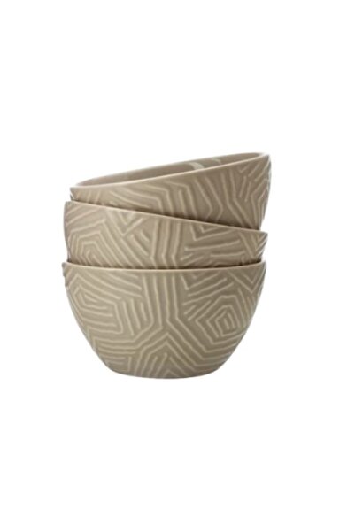 Alpina Set 3 ceramic bowls Alpina, 200 ml, bamboo color