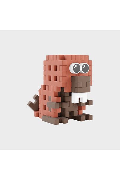 Marioinex Travel construction set, Castor, 25 pieces, Micro Waffles,
