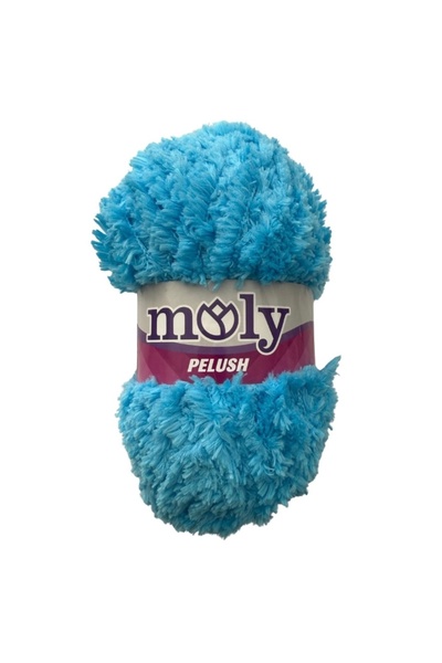 Moly Pelush Mavi Hobi Örgü İpi 100gr