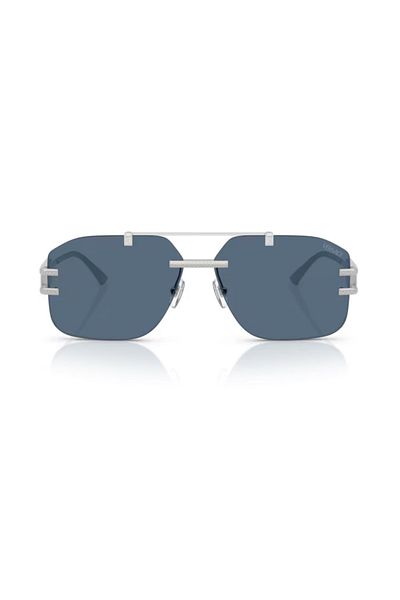 Versace Man Irregular Sunglasses- Ve 2275 - Lense Size:60mm - Silver