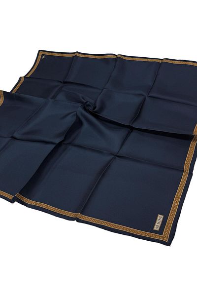 Armine Μεταξωτό φουλάρι 2025 Χειμώνας - 9261-01 Navy Blue Twill