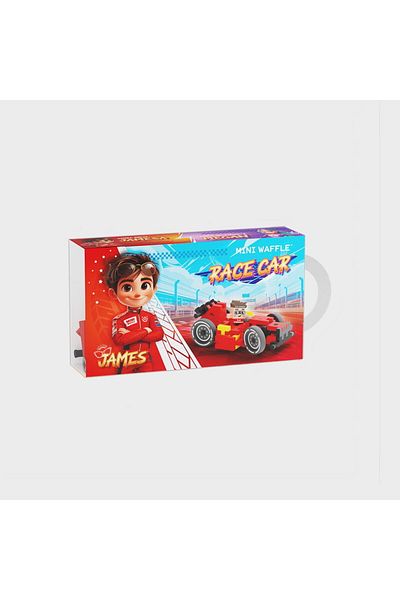 Marioinex Construction set, Cars, red, 50 pieces, Mini Waffles,