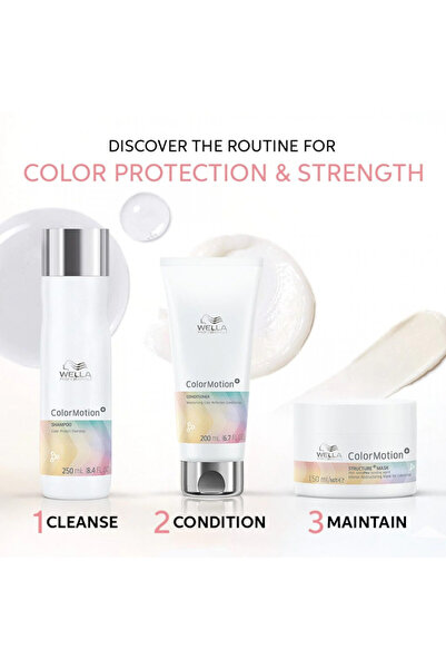 Wella Professionals Set ColorMotion pentru păr vopsit, șampon 250ml + balsam 200ml + mască 150ml